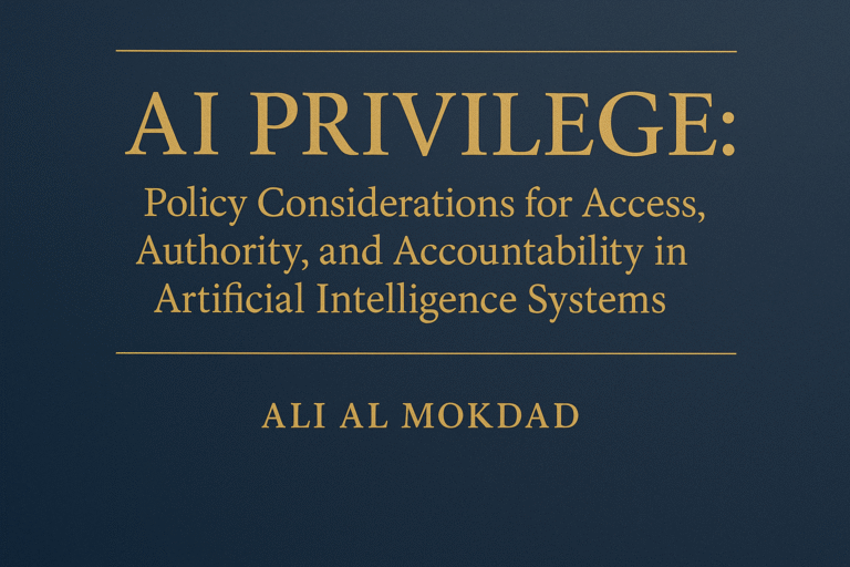 AI Privilege: Policy Considerations for Access, Authority, and Accountability in Artificial Intelligence Systems